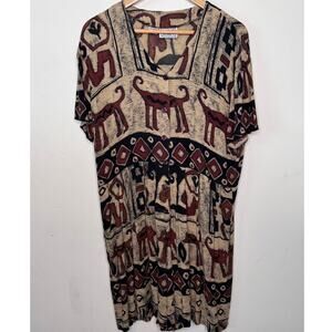 Vintage BILA Animal Print Romper Sice: Small Skort.